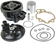 Cylinder APRILIA RS50, RX50, MX50; YAMAHA TZR50, DT50; Beta, Malaguti, MBK, Motorhispania, Peugeot, Rieju, Sherco - MINARELLI AM6 - 80cm3, Ø49,00mm, sworzeń 12mm, czarny (zestaw z głowicą)