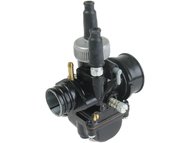 Gaźnik APRILIA, DERBI, GILERA, MALAGUTI, MBK, MOTORHISPANIA, PEUGEOT, RIEJU, SHERCO - motorowery z silnikami AM6 i D50B - gardziel 21,0mm, ssanie na linkę, czarny (PHBG 21)