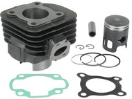 Cylinder CPI, KEEWAY, ROMET, JUNAK, BARTON, ZIPP i inne skutery z silnikiem 2T - 50cm3, Ø40,00mm, sworzeń 12mm, tłok z okienkami i powłoką teflonową
