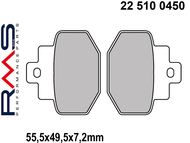 Klocki hamulcowe RMS 22 510 0450 (FA321, MCB727) - BENELLI Adiva; DERBI GP1; GILERA Dna, Runner; PIAGGIO Hexagon; VESPA GT, GTS, GTV