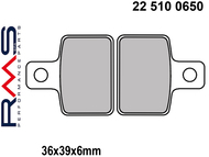 Klocki hamulcowe RMS 22 510 0650 (FA351, MCB767)