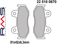 Klocki hamulcowe RMS 22 510 0670 (FA411, FA323/3, MCB746) - SUZUKI Burgman, Sixteen