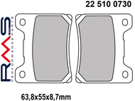 Klocki hamulcowe RMS 22 510 0730 (FA088, MCB530) - YAMAHA TZR
