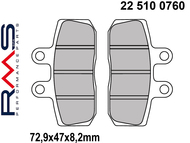 Klocki hamulcowe RMS 22 510 0760 (FA256, MCB557) - APRILIA Sport City