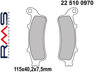 Klocki hamulcowe RMS 22 510 0970 (MCB692) - HONDA Foresight, JAzz, Pantheon, Reflex; PEUGEOT Looxor