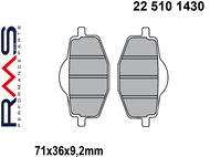 Klocki hamulcowe RMS 22 510 1430 (FA101, MCB539) - MALAGUTI Centro, XSM, XTM; MBK Flame, YAMAHA Cygnus, DT, TDR, TZR, YBR, YZ
