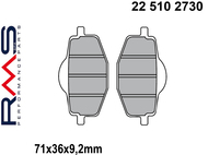 Klocki hamulcowe RMS 22 510 2730 (FA101, MCB539) - MALAGUTI Centro 125/160, XSM, XTM; MBK Flame; YAMAHA Cygnus, DT, TDR, TZR, YBR, YZ
