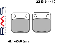 Klocki hamulcowe RMS 22 510 1440 (FA054, MCB510) - DAELIM E-Five, History, Otello, S2, Tapo; HONDA CB, CG, MB, MBX; PEUGEOT Vivacity New; SUZUKI DR