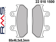 Klocki hamulcowe RMS 22 510 1500 (FA412, MCB751) - MALAGUTI Madison; SUZUKI Burgman