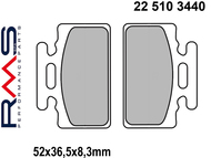 Klocki hamulcowe RMS 22 510 3440 (FA151, MCB589) - SYM Mio