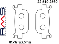 Klocki hamulcowe RMS 22 510 2560 (FA415, FA698, MCB806) - HONDA Forza, Jazz, Nes, S-Wing, SH 125/150