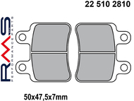 Klocki hamulcowe RMS 22 510 2810 (FA350, MCB735) - DERBI Boulevard; ITALJET Jet Set, Jupiter, Millenium; PEUGEOT Elyseo, Elystar, Geopolis, Jet, Satelis, XPS; YAMAHA DT, XT