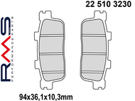 Klocki hamulcowe RMS 22 510 3230 (FA427, MCB821) - SYM HD 125/150/200, GTS 250, Joymax 250/300