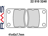 Klocki hamulcowe RMS 22 510 3240 (FA178, FA257, MCB647) - DAELIM Bonita, S-Five; SYM Super Fancy; HONDA Dio ZX, Pit Bike, Cross