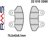 Klocki hamulcowe RMS 22 510 3260 (FA306, MCB779) - RIEJU RS2 125; SYM RS 50, Euro MX 125/150