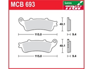 Klocki hamulcowe TRW-LUCAS MCB693 (FA281)