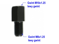 Redukcja lusterek 10>8 - L>L CZARNA