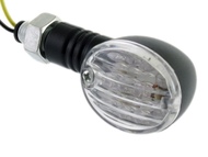 Kierunkowskaz uniwersalny W-1322 LED, owalny, czarno/biały (tył prawy lub przód lewy)