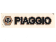 Naklejka PIAGGIO - 11 x 2cm czarna