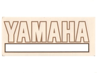 Naklejka YAMAHA - 17 x 6cm biało-złota