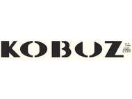 Naklejka KOBUZ - 26,5 x 4cm czarna (do motocykli WSK)