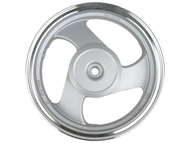 Koło 12" x 2,75 (felga) - BAOTIAN i inne skutery z silnikiem czterosuwowym GY6 50/80cm3 (tył, aluminiowa, srebrna, 19 frezów)