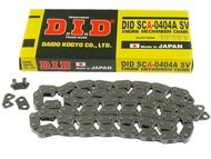 Łańcuch rozrządu D.I.D SCA-0404 SV -  84 ogniw - APRILIA Scarabeo 50/100cm3 4T; PIAGGIO Fly, Liberty, Zip 50/100cm3 4T; VESPA LX 50cm3 4T (rozkuty!)