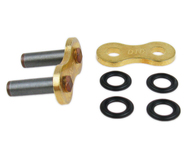 Ogniwo łańcucha napędowego typ 520 ATV2 G&B - zakuwka do łańcucha D.I.D 520ATV2G&B Racing Gold & Black