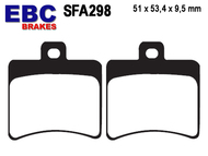 Klocki hamulcowe EBC SFA298 (MCB710) - APRILIA Atlantic, Leonardo, RS, Scarabeo, Sport City, SR; BENELLI BN302, Velvet; BETA Eikon; MALAGUTI F18, Madison, Password; KEEWAY TX125