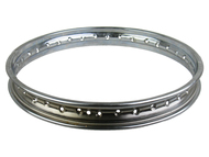Obręcz koła (felga) WSK 125/175 - 18"x1,60 stalowa CHROM (splot jednokrzyżowy)