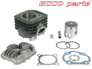 Cylinder CPI, LONGJIA, ROMET, ZIPP i inne skutery z silnikiem 2T - 70cm3, Ø47,00mm, sworzeń 10mm (zestaw z głowicą)