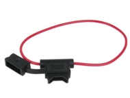 Gniazdo - obudowa bezpiecznika płytkowego UNI (19mm) z kablami