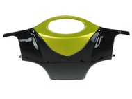 Osłona kierownicy tylna KYMCO SUPER 9 czarno-złota (obudowa licznika) 