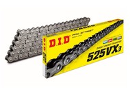 Łańcuch napędowy typ 525 / D.I.D 525VX3 Pro Street - 126 ogniw (otwarty z zakuwką)