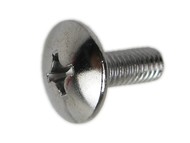 Śruba montażowa  M6 / długość  16mm/19mm / na śrubokręt krzyżakowy, chrom