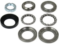 Łożysko trzonu, sztycy kierownicy (łożyska główki ramy) SUZUKI GN 125 - komplet, górne+dolne