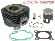 Cylinder CPI, KEEWAY, ROMET, JUNAK, BARTON, ZIPP i inne skutery z silnikiem 2T - 50cm3, Ø40,00mm, sworzeń 12mm, tłok z okienkami i powłoką teflonową (inny kąt wyjścia wydechu do tłumika)