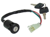 Stacyjka ATV (2 położenia, 4 kable, szeroka kostka z konektorami męskimi)