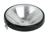 Element optyczny lampy przedniej WSK 125/175 - niskie szkło, na żarówkę typu G40 P45T + CZARNA RAMKA