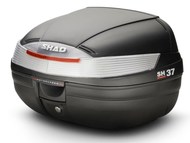 Kufer motocyklowy tylny 37 L - SHAD typ SH37, czarny + płyta montażowa