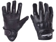 Rękawiczki motocyklowe INMOTION wzmocnione perforowane czarne   XL