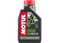 Olej MOTUL 5100 4T Ester 15W50  - półsyntetyczny olej do silników 4-suwowych - opakowanie 1 litr