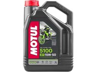 Olej MOTUL 5100 4T Ester 15W50  - półsyntetyczny olej do silników 4-suwowych - opakowanie 4 litry