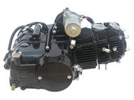 Silnik typ 154FMI - 125cm3, 4 biegi, manualny, górny rozrusznik, czarny - do motorowerów Romet, Router, Junak, Barton, Benzer, GB Motors, Kingway, Kymco, Zumico, Zipp i innych (gaźnik, moduł i cewka)