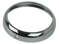 Ramka lampy przedniej ROMET Komar (metalowa, chrom)