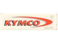 Naklejka KYMCO - 11,5 x 2,5cm pomarańczowa