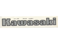 Naklejka KAWASAKI - 16,5 x 2,5cm srebrna