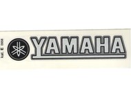 Naklejka YAMAHA - 11 x 2cm srebrno-czarno-srebrna