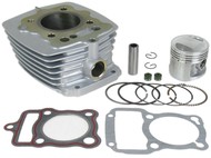 Cylinder 156FMI, CG125 - 125cm3, Ø56,40mm, sworzeń 15mm, srebrny - do motocykli Romet, Barton, Junak, Zipp