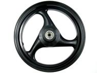 Koło 12" x 2,50 (felga) - LONGJIA SHARPY itp. (przód, aluminiowa, czarna)